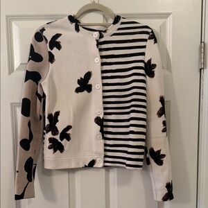 Marc Jacobs and White Patterned Cardigan